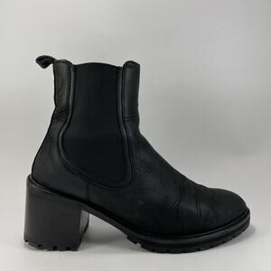 Thursday Boot Knockout High-Heeled Chelsea Boots Womens Size 9.5 Black Leather